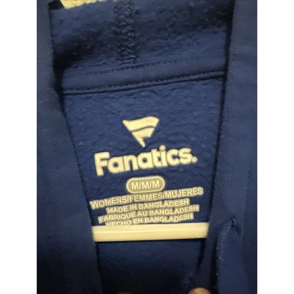 FANATICS CHICAGO CUBS BASEBALL MLB HOODED SWEATSHIRT Women’s Blue Medium - Picture 6 of 10